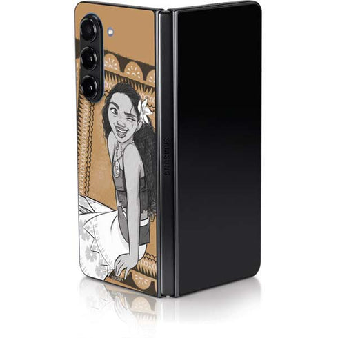 Disney Moana Winking Art Galaxy Z Fold5 5G Skin